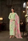 Manzar By Sahiba Cotton Linen Printed Dress Material
